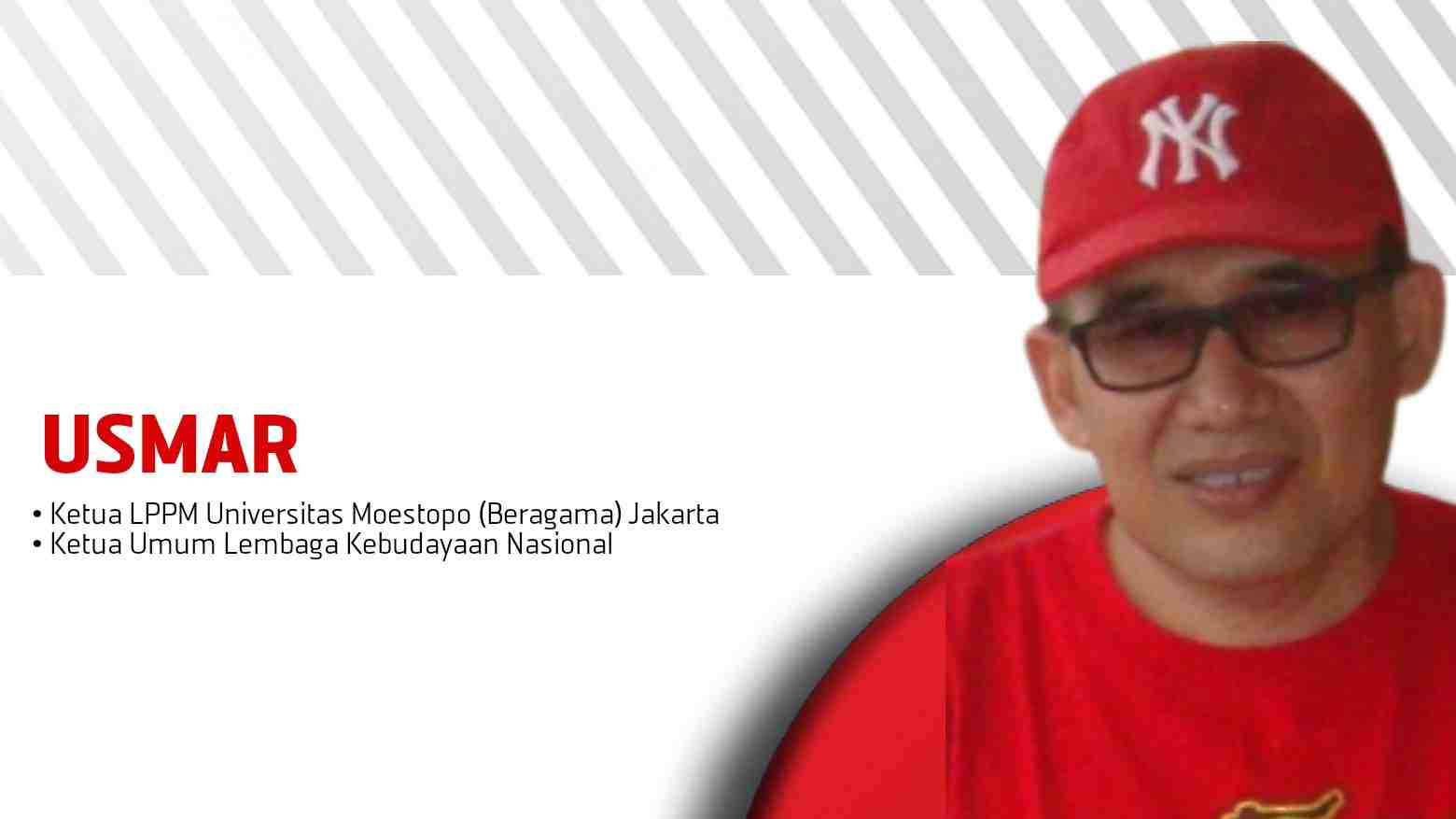 Dr. Usmar, SE, MM, Ketua LPPM Universitas Moestopo (Beragama) Jakarta/Ketua Umum Lembaga Kebudayaan Nasional. Foto: Ist.