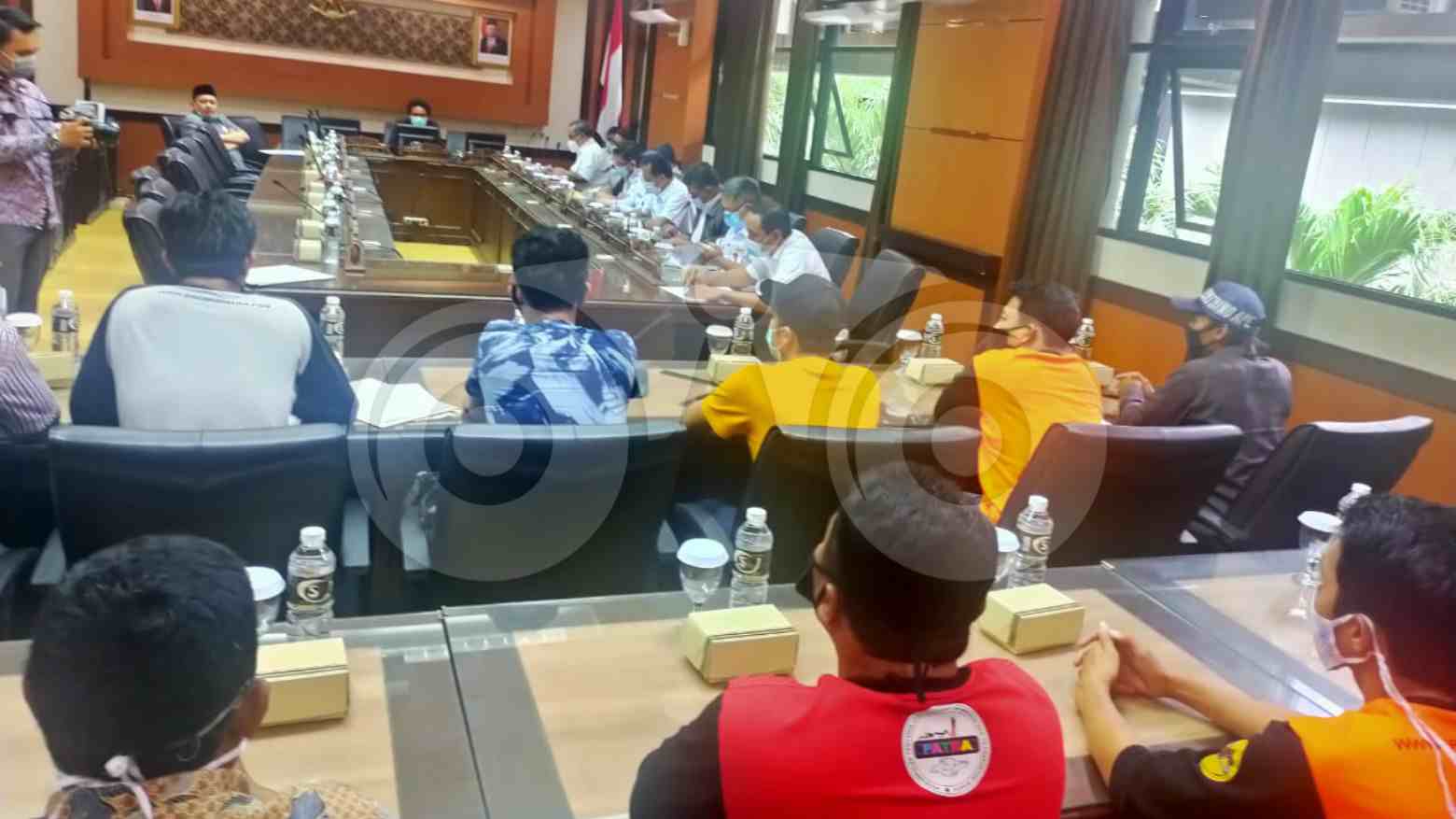Pengelola tranportasi Bromo jalur tongas di DPRD Jatim. Foto: Yudhie/Telisik
