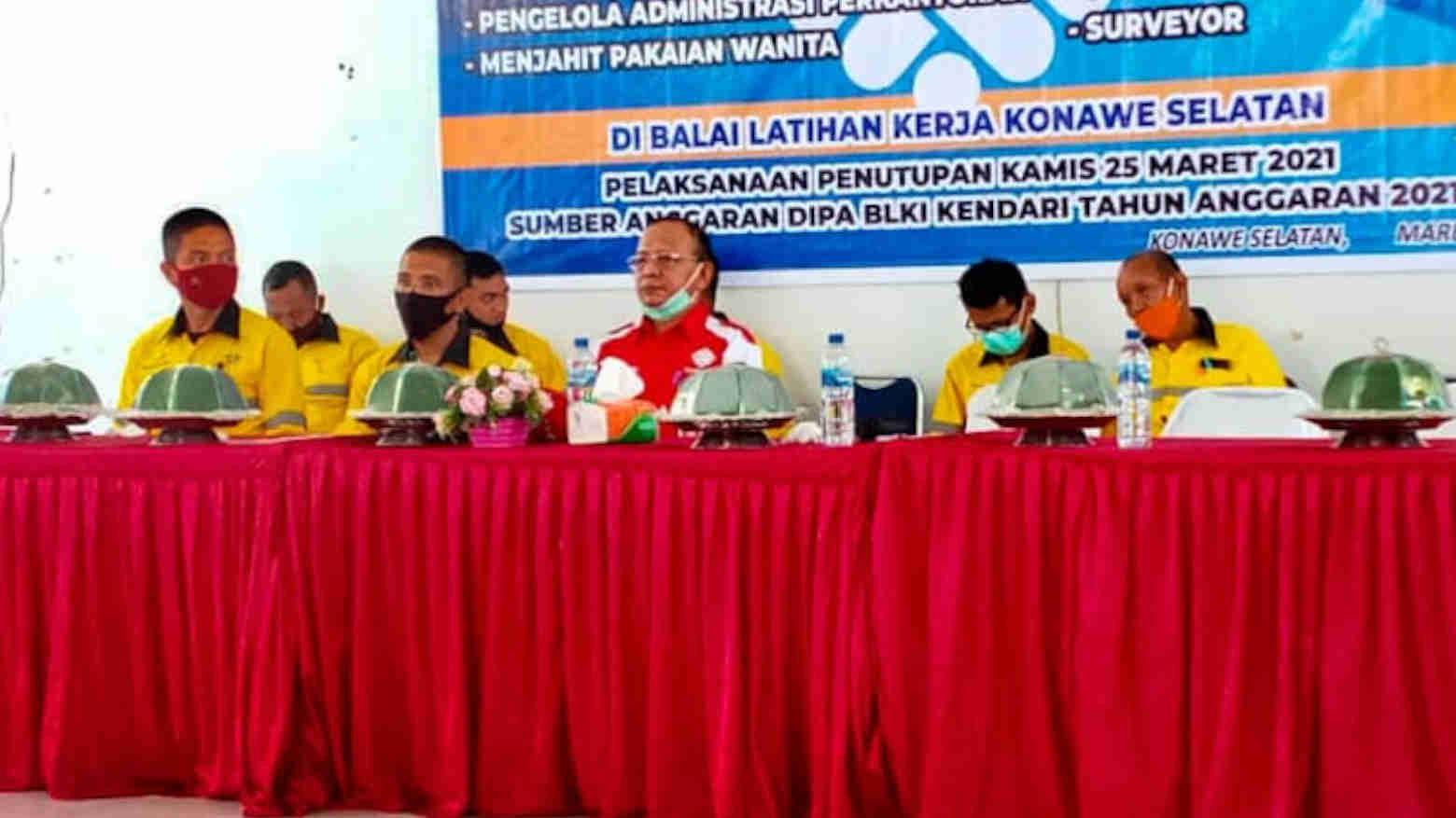Penutupan pelatihan di BLK Konsel. Foto: Ist.