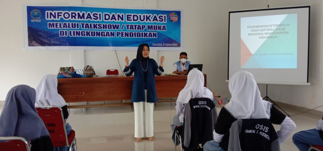 Edukasi bahaya narkoba bagi pelajar. Foto: Ist.