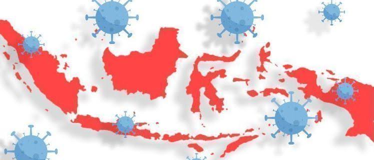 Ilustrasi peta Indonesia kena COVID-19. Foto: Repro google.com