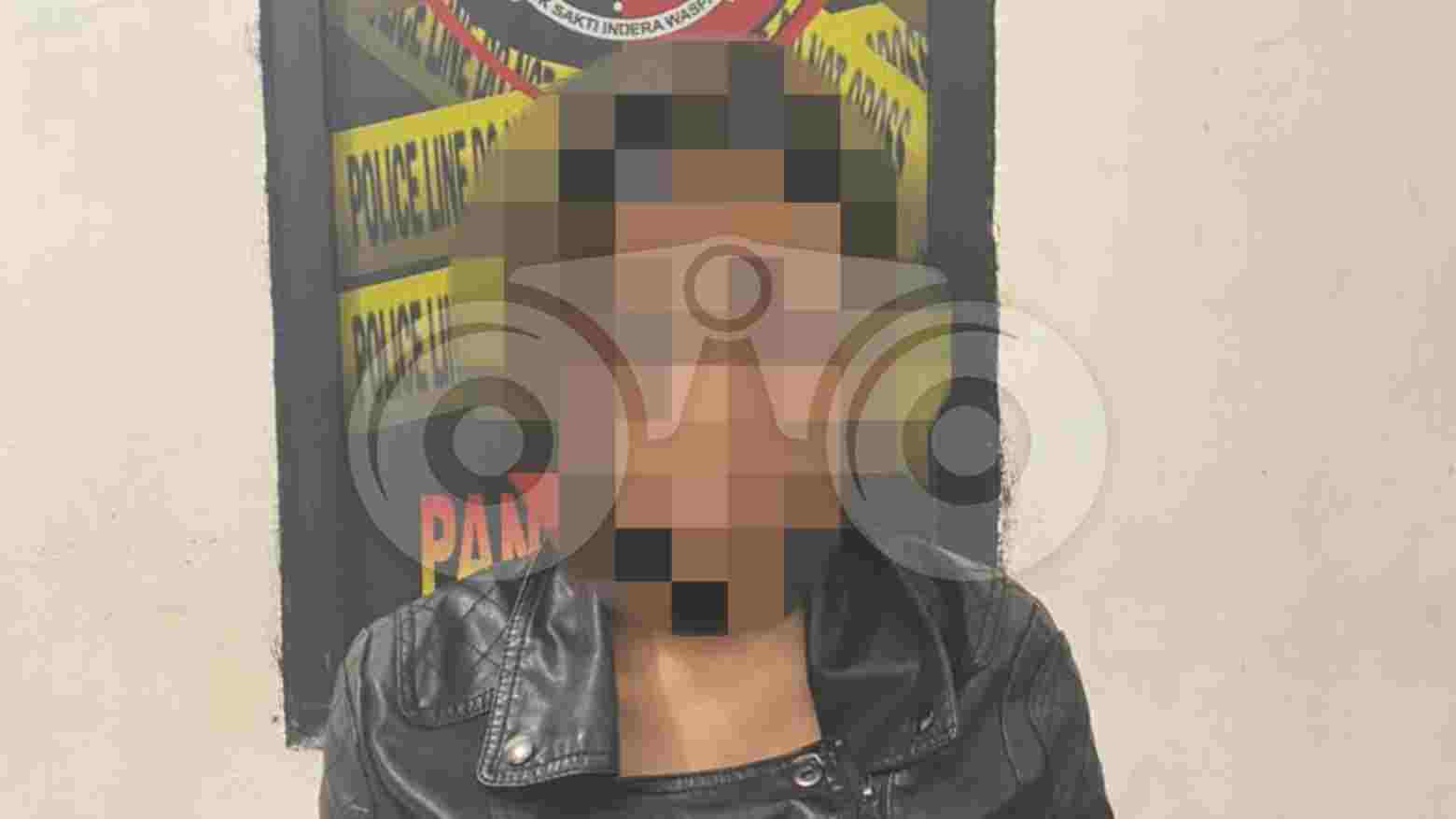 Pelaku pembunuhan selebgram asal Makassar, Asiyah Alfika. Foto: Rezki Mas'ud/Telisik
