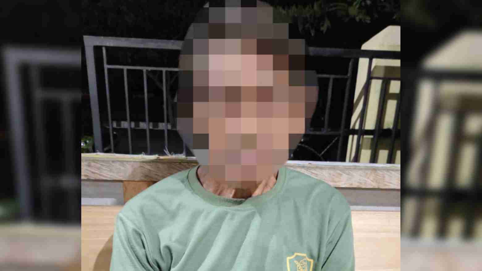 LA, pelaku pencabulan terhadap anak di bawah umur. Foto: La Ode Yus Asman/Telisik