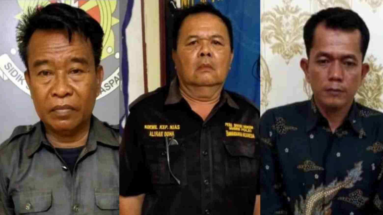Ketiga pelaku yang menyamar sebagai petugas KPK dan BPK. Foto: Ist.