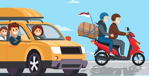 Ilustrasi mudik lebaran. Foto: Repro Google.com
