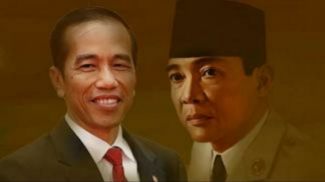 Ilustrasi Soekarno dan Jokowi. Foto: Repro Kompasiana.com