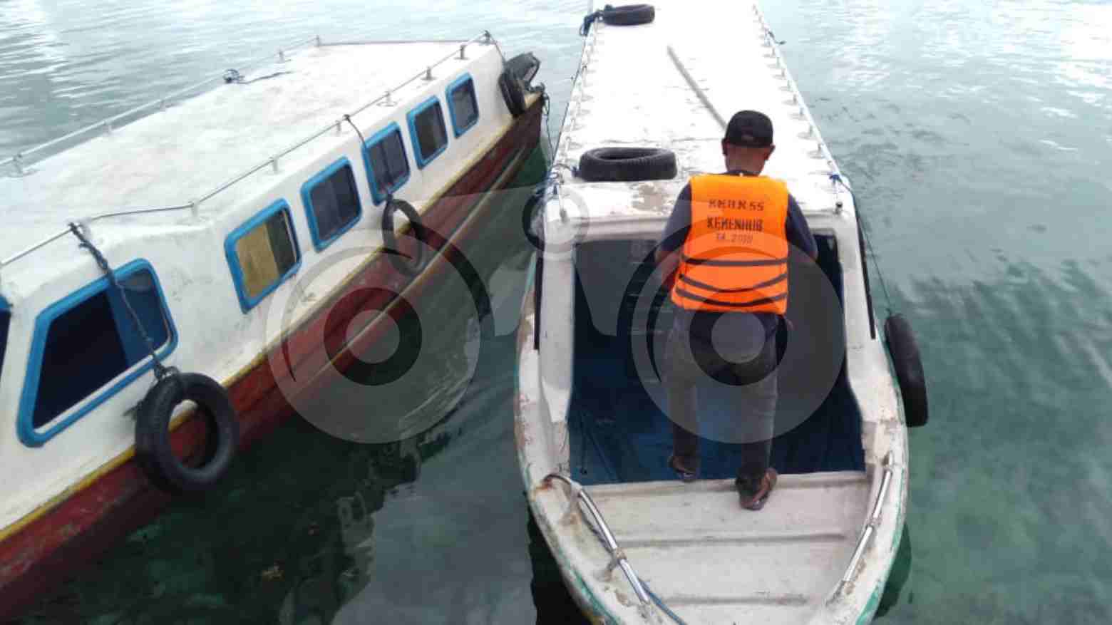 Pengecekan speedboat oleh tim Dinas Perhubungan Buteng. Foto: Mutarfin/Telisik