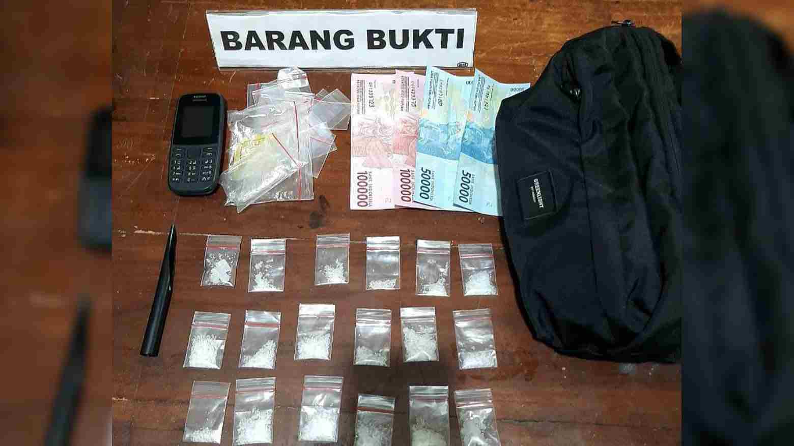 Barang bukti sabu yang diamankan Polda Sultra. Foto: Ist.