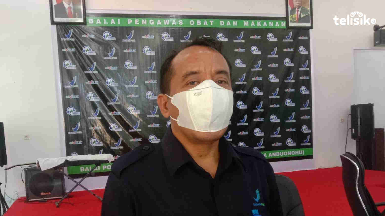 Konferensi pers Badan Pengawasan Obat dan Makanan (BPOM). Foto: Eni/Telisik.