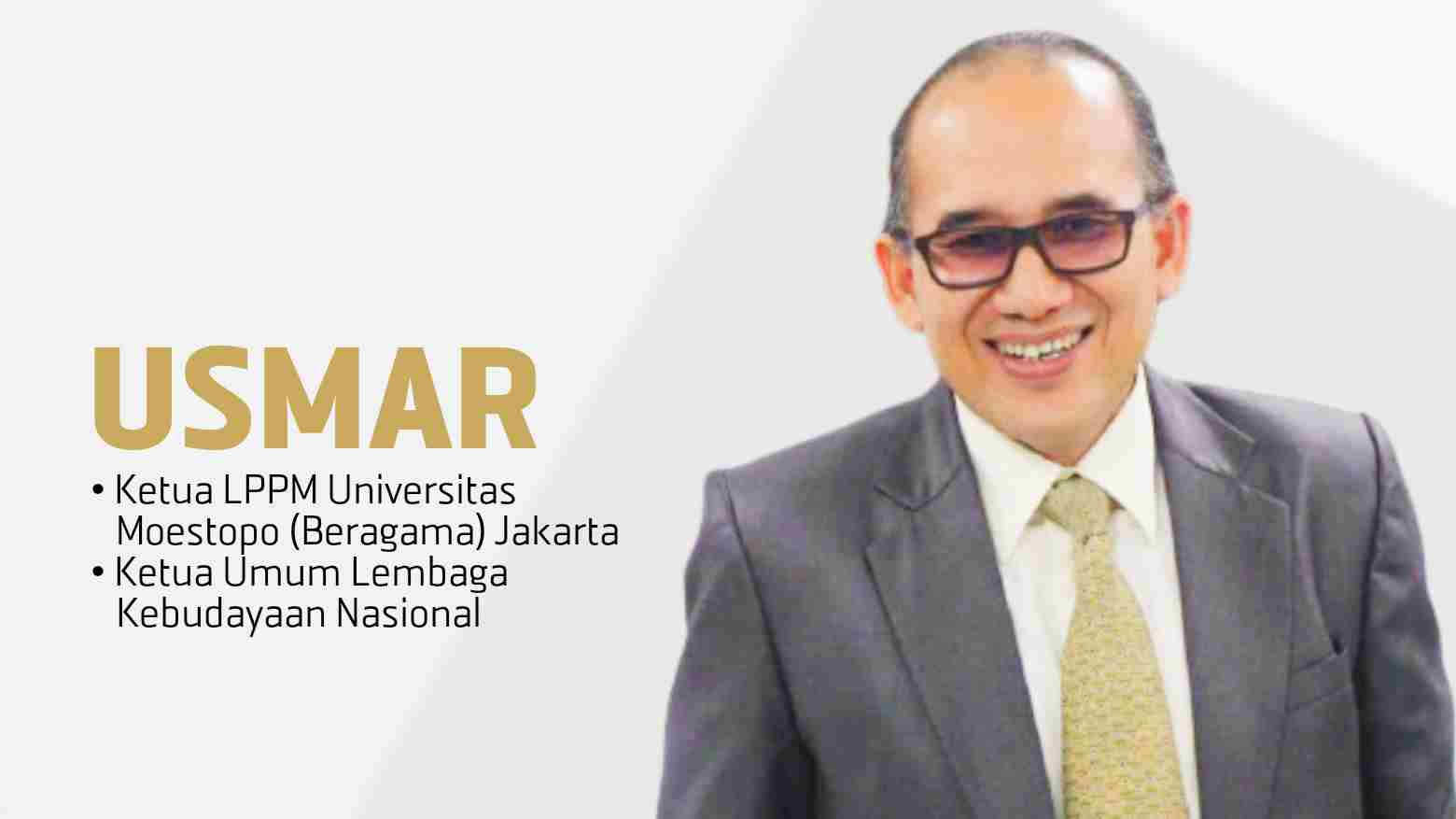 Dr Usmar, SE, MM, Ketua LPM Universitas Moestopo (Beragama) Jakarta/Ketua Umum Lembaga Kebudayaan Nasional. Foto: Ist.