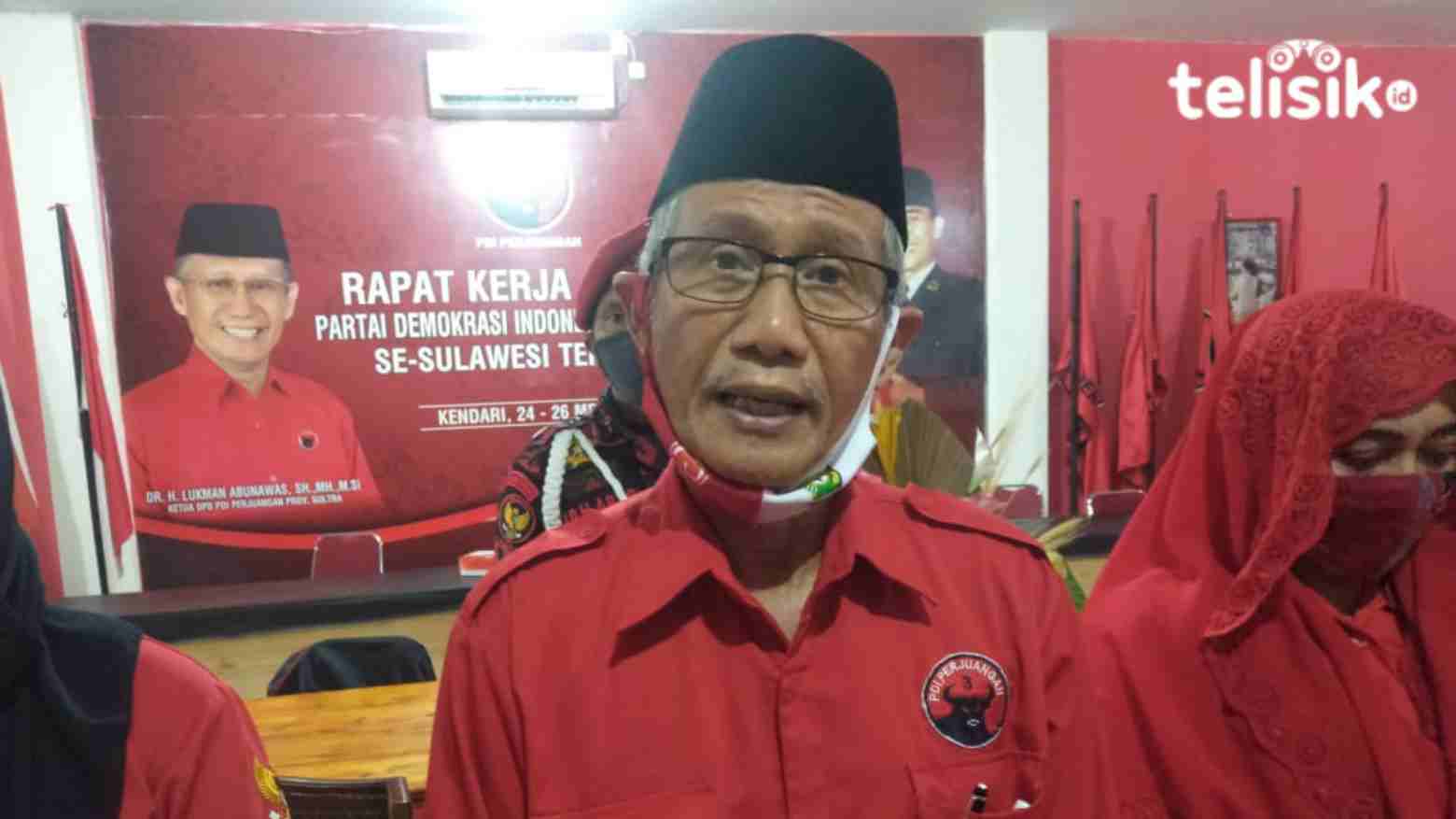 Ketua DPD PDIP Sultra, Lukman Abunawas. Foto: Musdar/Telisik