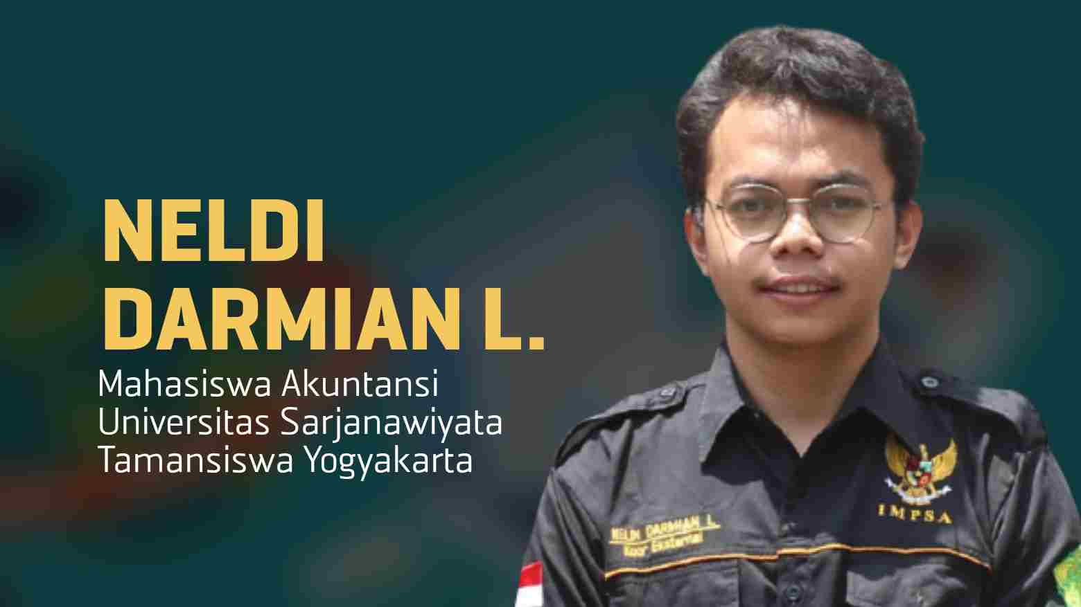 Neldi Darmian L, Mahasiswa Akuntansi Universitas Sarjanawiyata Tamansiswa Yogyakarta. Foto: Ist.