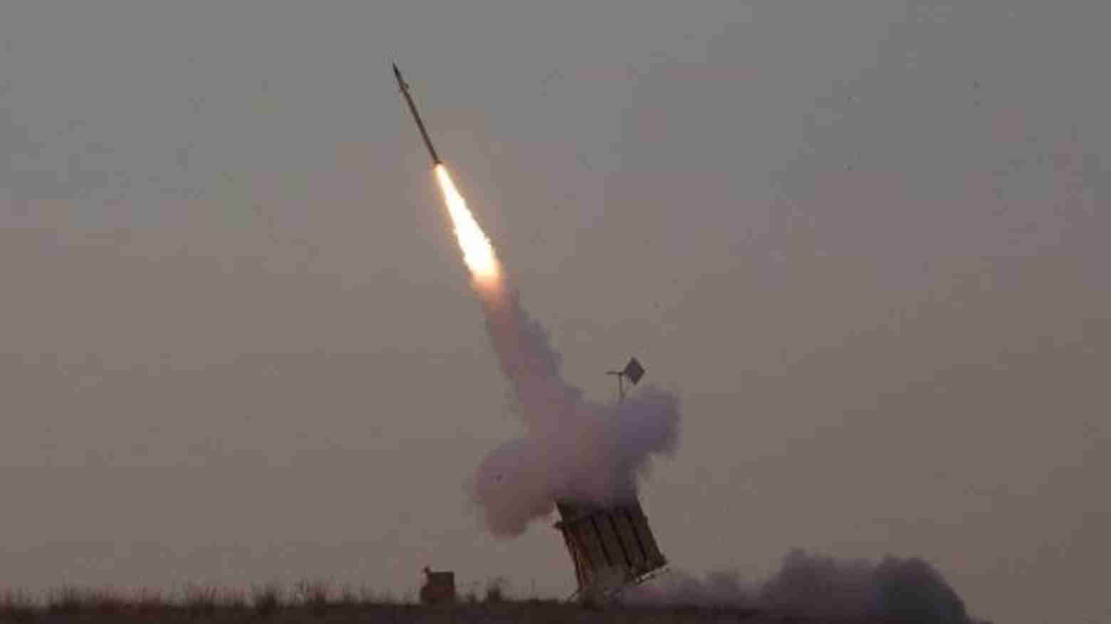 Ketahanan udara Iron Dome Israel. Foto: Repro AFP