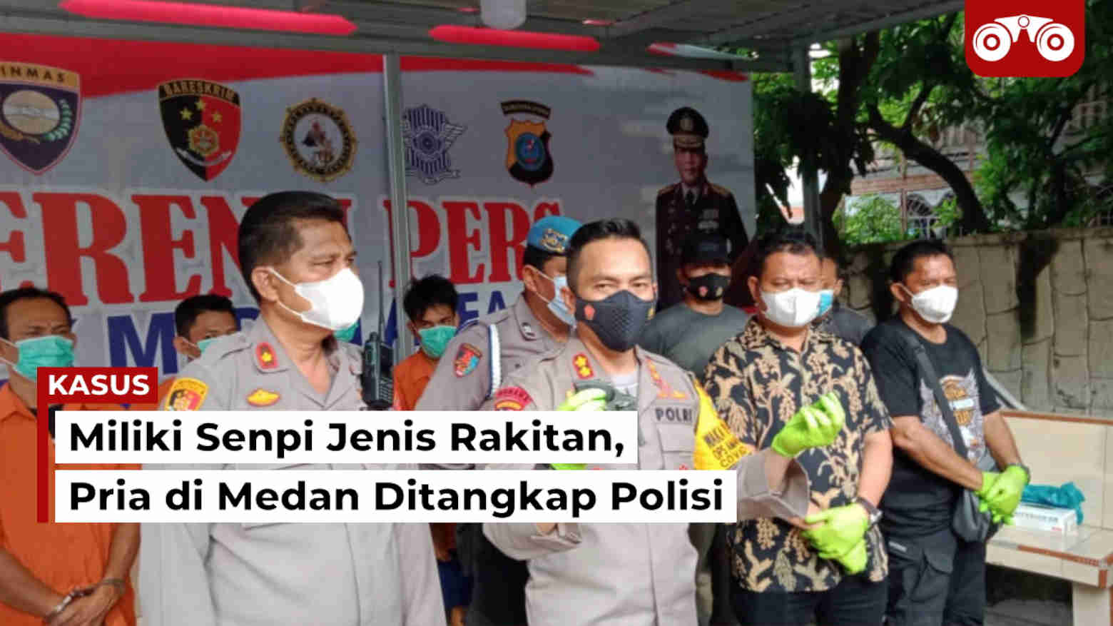 Video: Miliki Senpi Jenis Rakitan, Pria di Medan Ditangkap Polisi