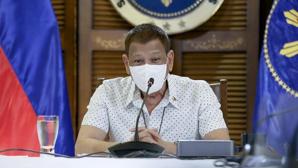 Presiden Filipina Rodrigo Duterte. Foto: Albert Alcain/Malacanang Presidential Photographers