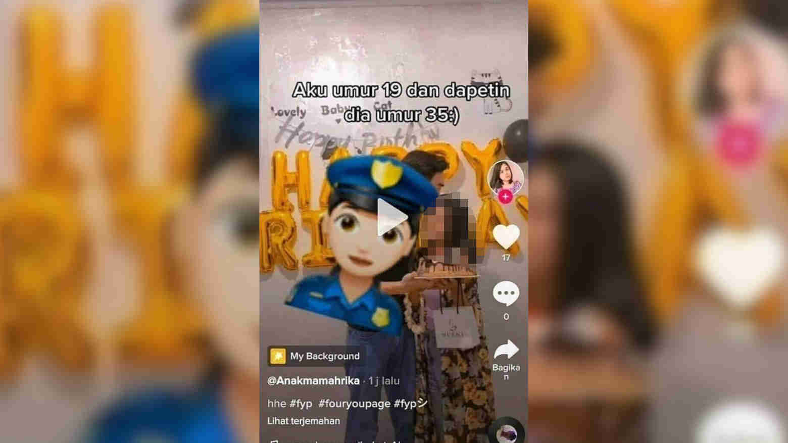 Tangkap layar gadis 19 tahun yang mengumbar kemesraan dengan suami orang lain hingga viral  Foto: Ist.