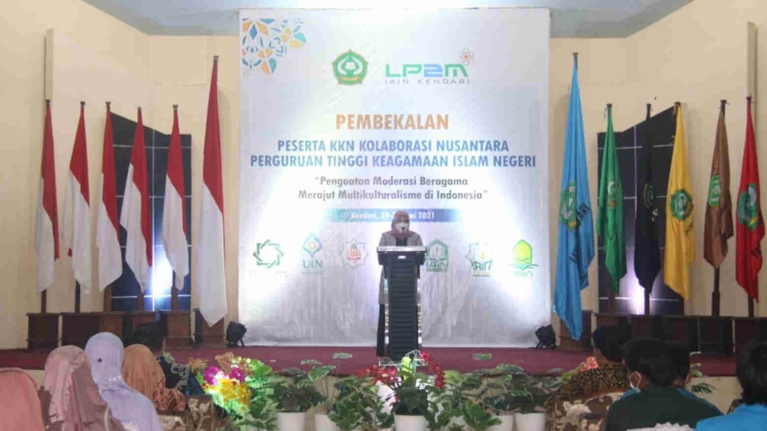 Rektor IAIN Kendari, Prof. Faizah Binti Awad, saat menyampaikan sambutanya. Foto: Ist.