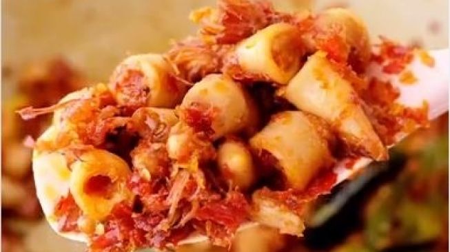 Sambal cumi balado. Foto: Repro Instagram @hungryfever