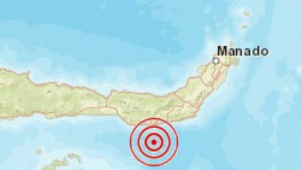 Gempa tektonik yang mengguncang Bolaang Mongondow Selatan. Foto: Repro ANTARA/HO-BMKG