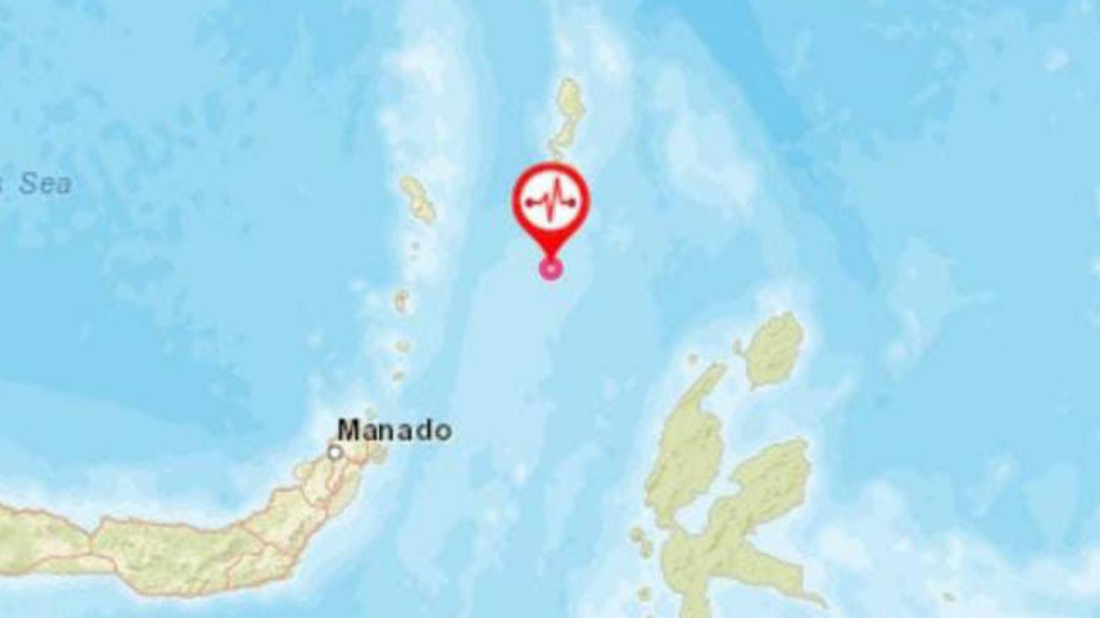 Inilah titik gempa yang menggoyang Kepulauan Talaud, Sulut. Foto: Ist.