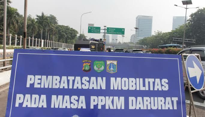 Pembatasan mobilitas pada masa PPKM Darurat. Foto: Repro google.com
