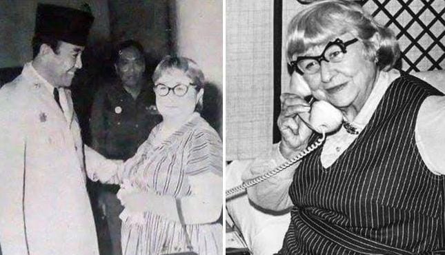 K'tut Tantri, perempuan berkebangsaan Amerika Serikat yang membantu menyebarkan berita perjuangan Indonesia melalui radio. Foto: Repro/Boombastis