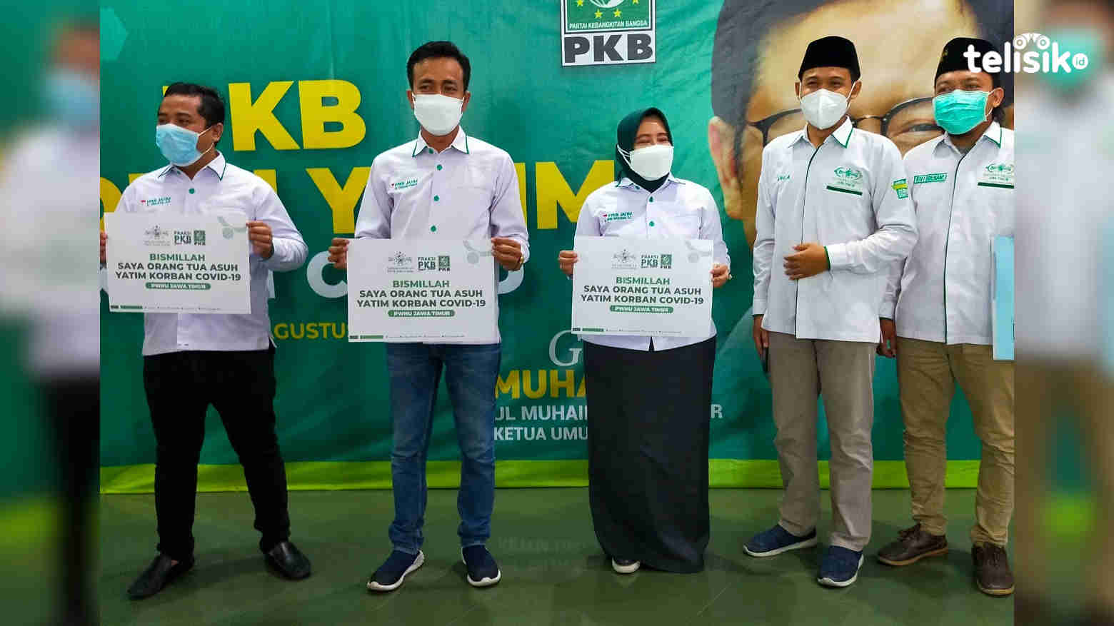 PKB Jatim wajibkan kadernya jadi bapak asuh anak yatim piatu korban COVID-19. Foto: Yudhie/Telisik