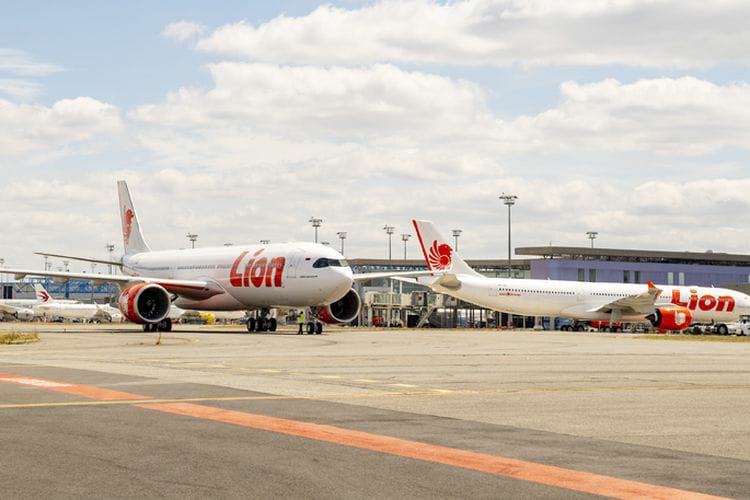 Pesawat Lion Air sedang terparkir di Bandara. Foto: Repro Kompas