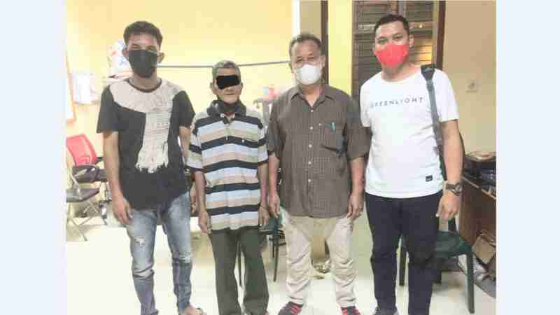 Pelaku ketika diamankan polisi. Foto: Humas Polresta Deli Serdang