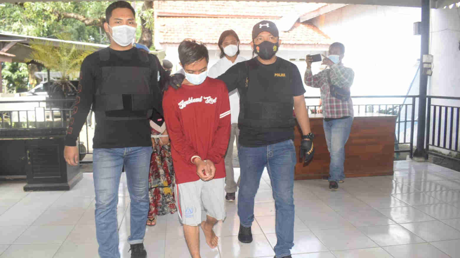 Salah satu tersangka bom bondet yang meledak di Pasuruan Foto: Humas Polres Pasuruan kota