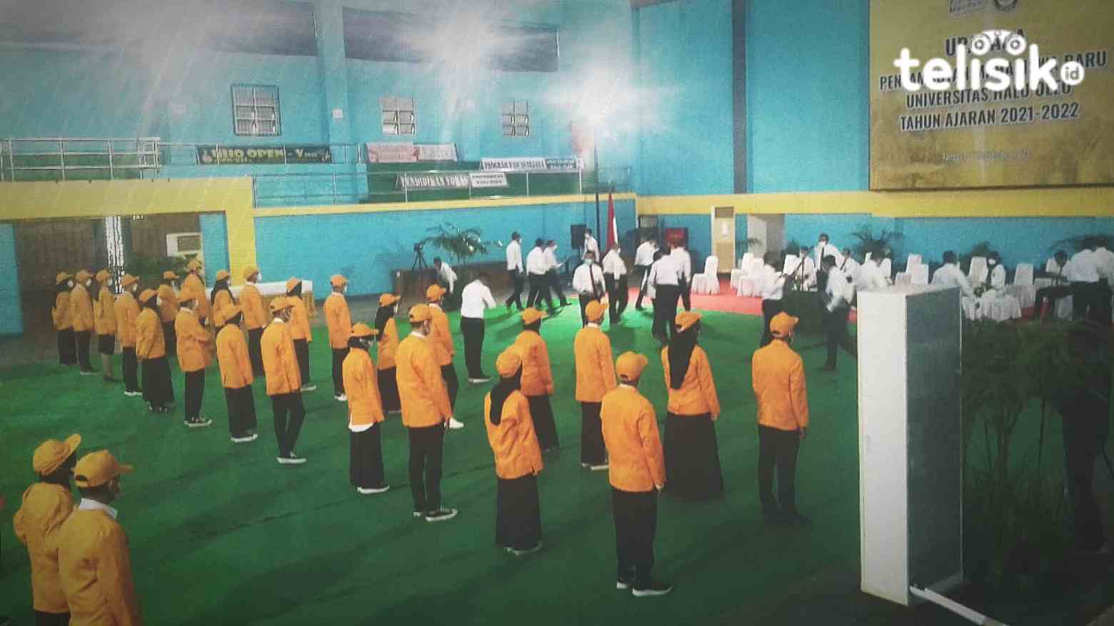 Perwakilan mahasiswa baru di setiap fakultas Universitas Halu Oleo Kendari. Foto: Andi Irna Fitriani/Telisik