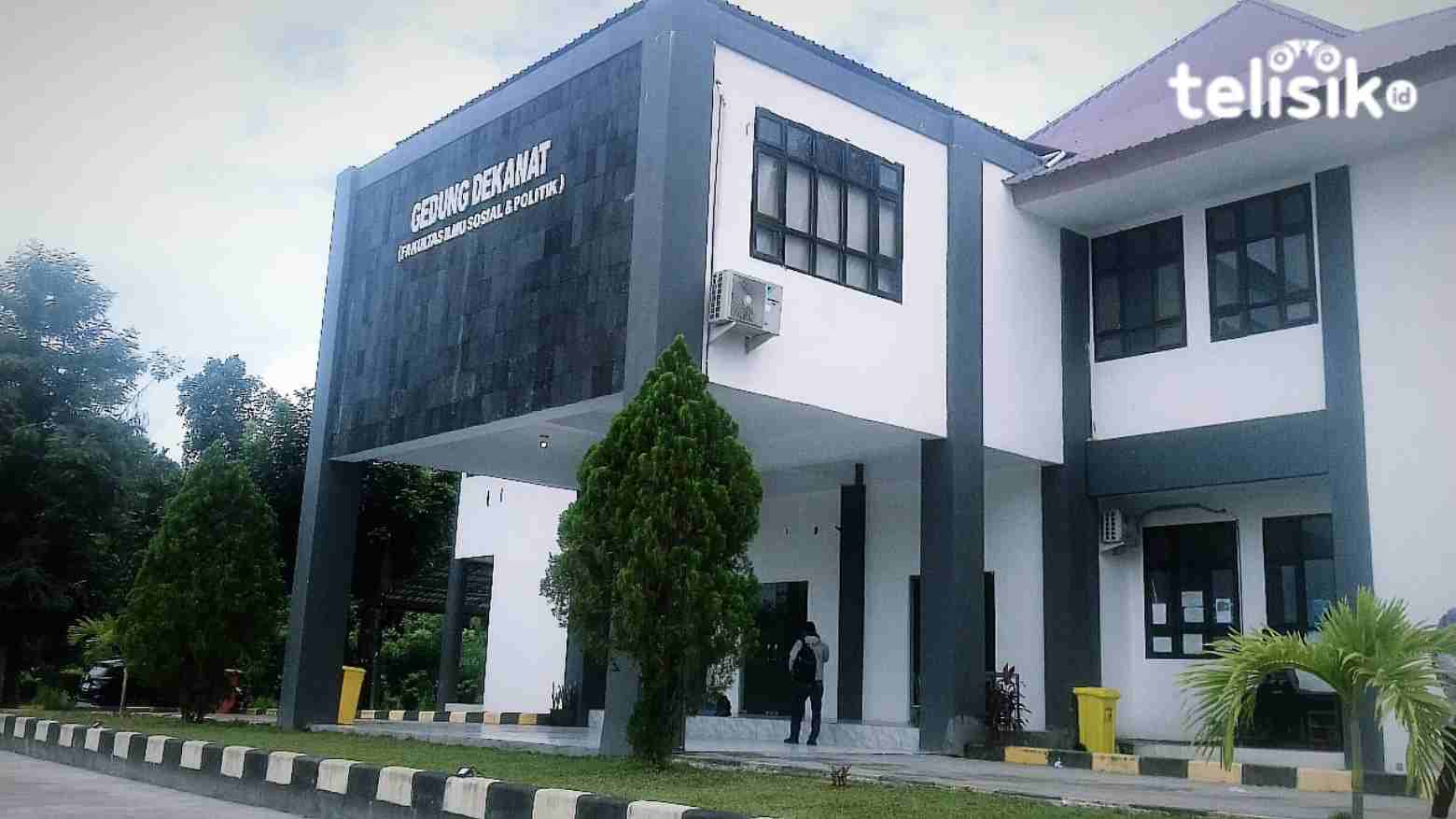 Gedung Dekanat, Fakultas Ilmu Sosial dan Ilmu Politik, Universitas Halu Oleo Kendari. Foto: Andi Irna Fitriani/Telisik