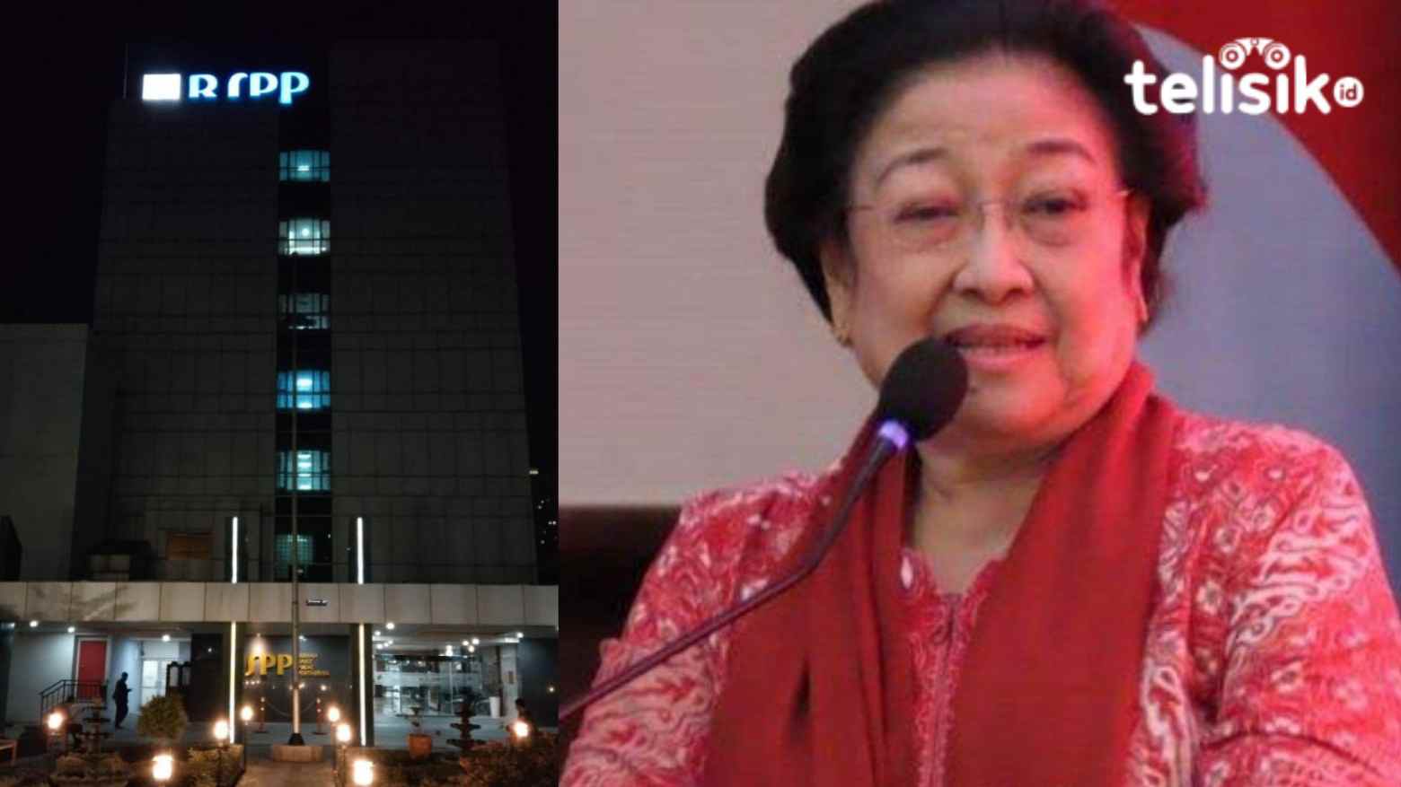 Megawati Soekarno Putri, Ketua Umum PDI Perjuangan (kanan) dan Suasana RS Pusat Pertamina Jakarta, Kamis (9/9/2021) malam. Foto: Risman/Telisik dan Ichwan Chasani/Warta Kota 