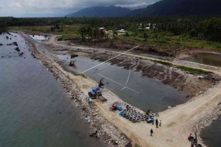 Pembangunan Bandar Udara Kolaka Utara. Foto: ANTARA