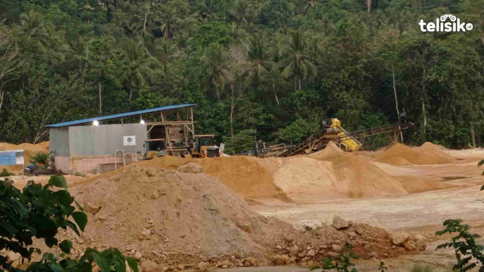 Lokasi penambangan pasir di Kelurahan Nambo Kota Kendari. Foto: Musdar/Telisik