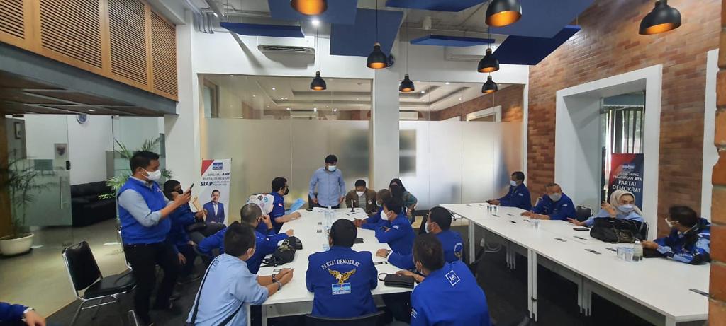 Pendaftaran Bayu Airlangga di DPP Demokrat. Foto: Dok Bayu Airlangga
