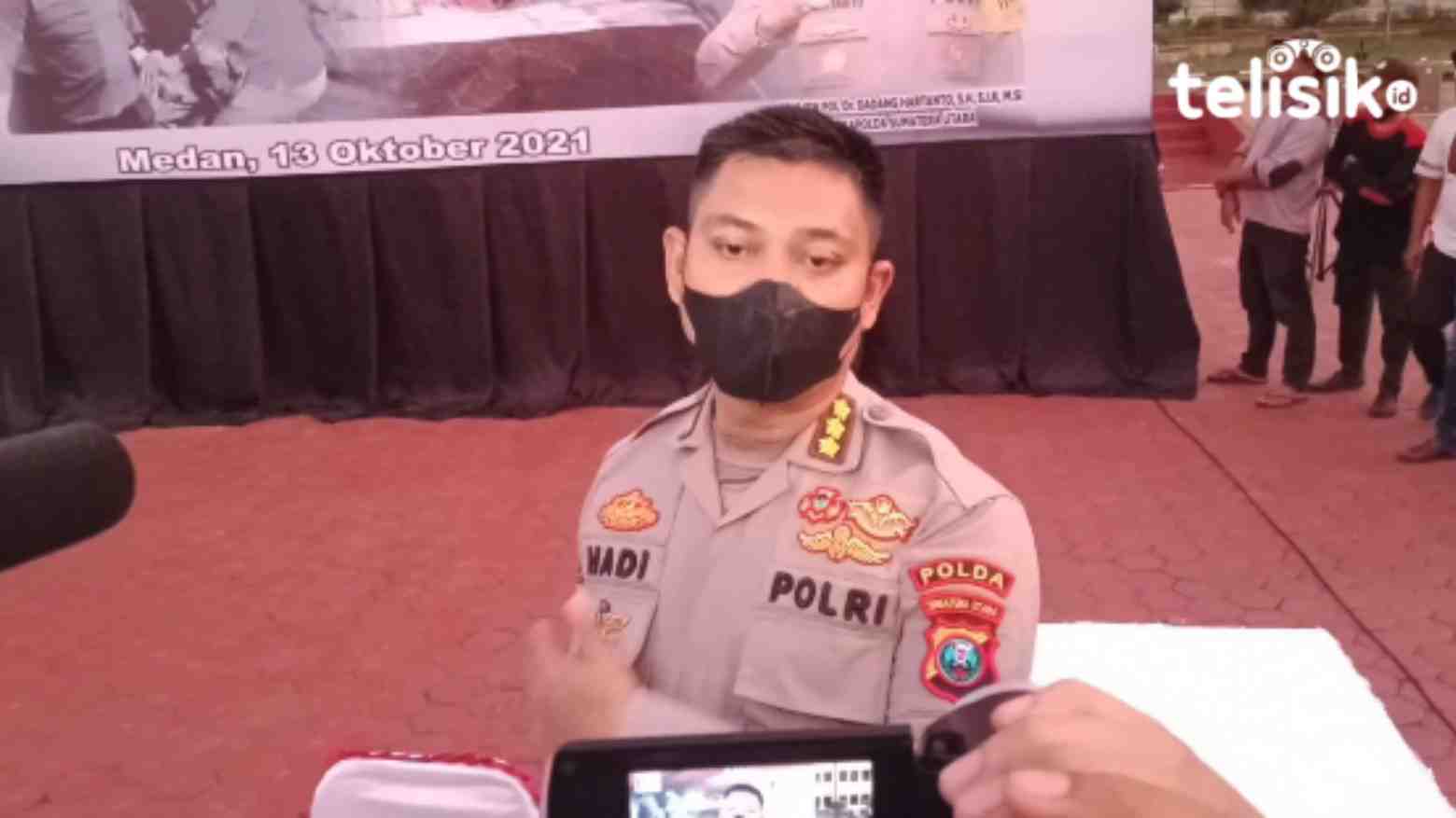 Kabid Humas Polda Sumut, Kombes Pol Hadi Wahyudi. Foti: Reza Fahlefy/Telisik