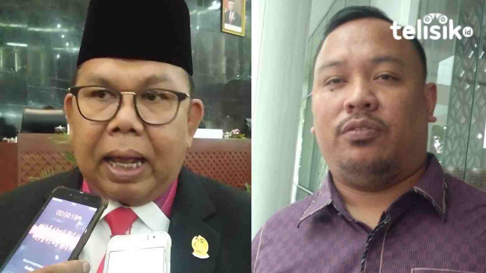 Ketua DPRD Sumut, Baskami Ginting dan Wakil Ketua Komisi B DPRD Sumut, Zeira Salim Ritonga. Foto: Reza Fahlefy/Telisik