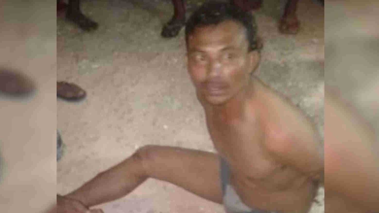 Pelaku Busidin saat diamankan Polisi. Foto: Ist.