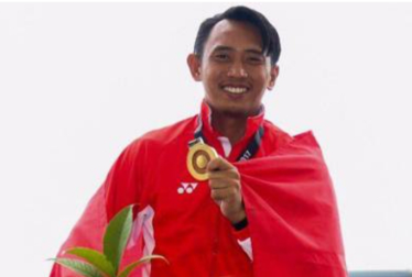 Atlet ski air Muhammad Zahidi. Foto: Ist.