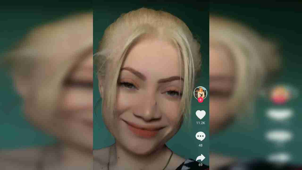 Sosok Herlena Beroperay. Foto: Screenshot video TikTok