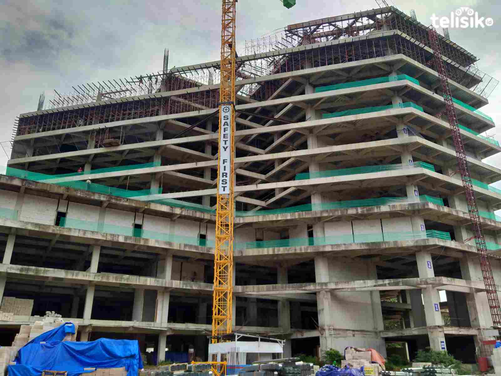 Pembangunan RS Jantung Sultra. Foto: Ibnu/Telisik