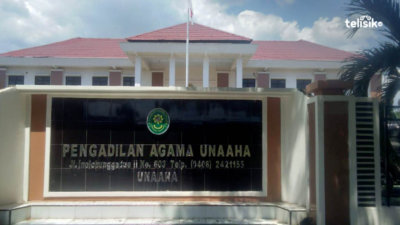 Kantor Pengadilan Agama Unaaha, Kabupaten Konawe. Foto:  Aris Syam/Telisik