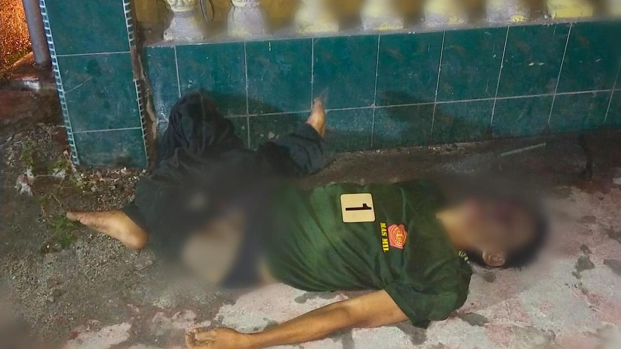 Korban ketika ditemukan dalam keadaan tidak bernyawa. Foto: Humas Polsek Delitua