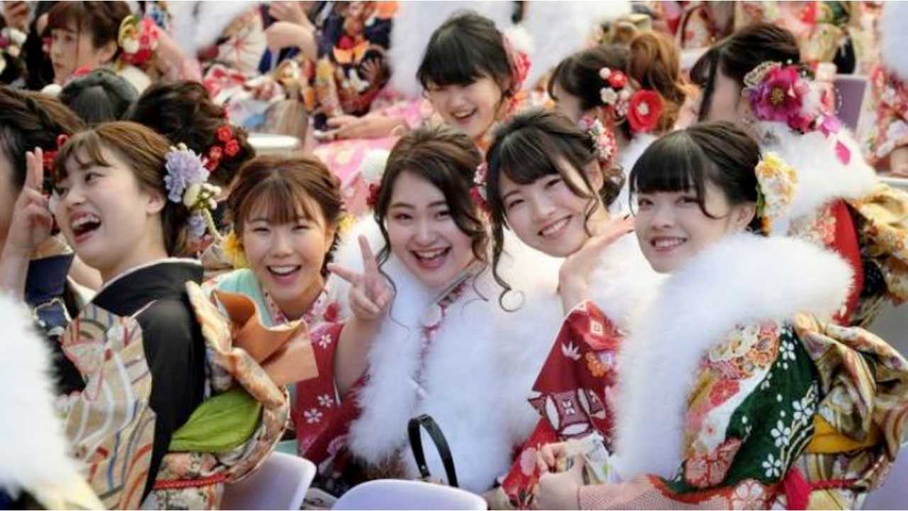 Wanita Jepang yang merayakan hari kedewasaan. Foto: Repro Liputan6