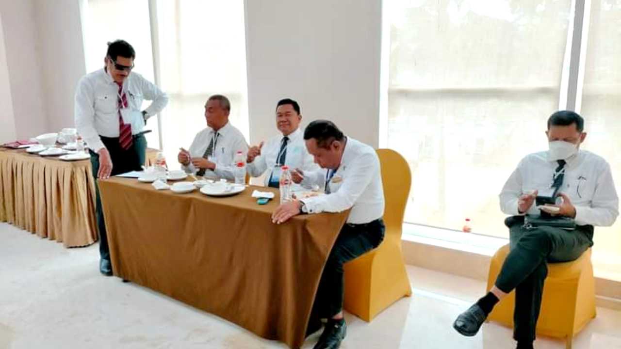Lima Balon Sekda saat mengikuti seleksi. Foto: Ist.
