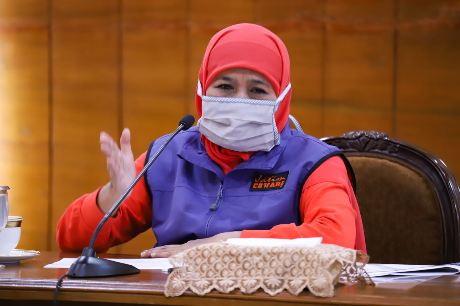 Gubernur Jatim, Khofifah Indar Parawansa. Foto: Ist.