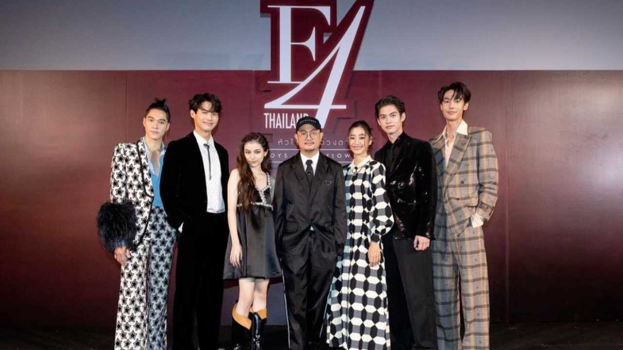 F4 Thailand First Premiere bersama para pemeran dan sutradara. Foto: Repro Instagram/gmmtv