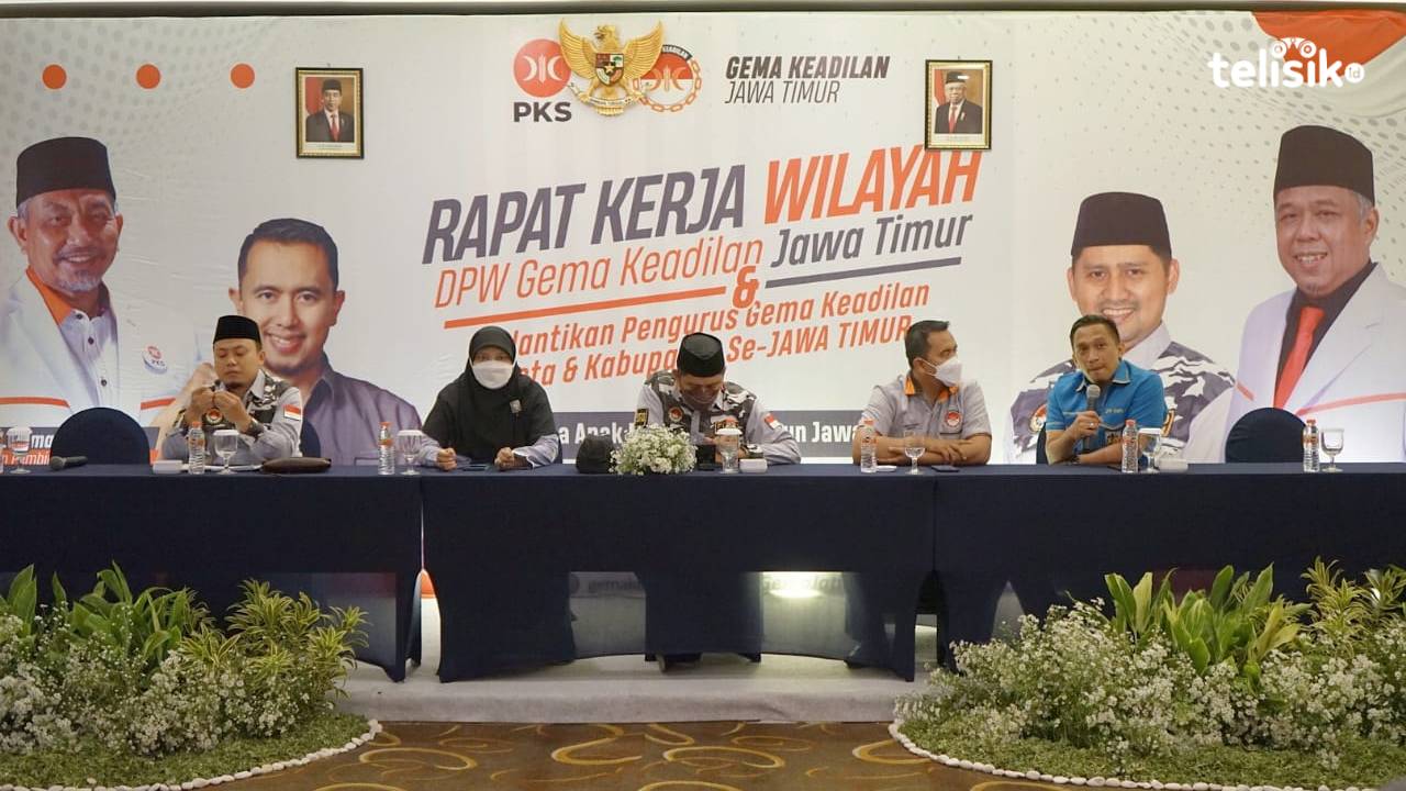 Rakerwil Gema Keadilan di Jatim. Foto: Yudhie/Telisik