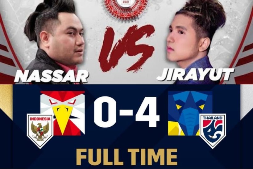 Meme netizen setelah Indonesia tumbang 0-4 dari Thailand di Piala AFF 2020. Foto: Repro Twitter